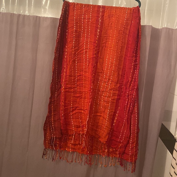 Beautiful fashion scarf sunset colour scheme long - Picture 2 of 3